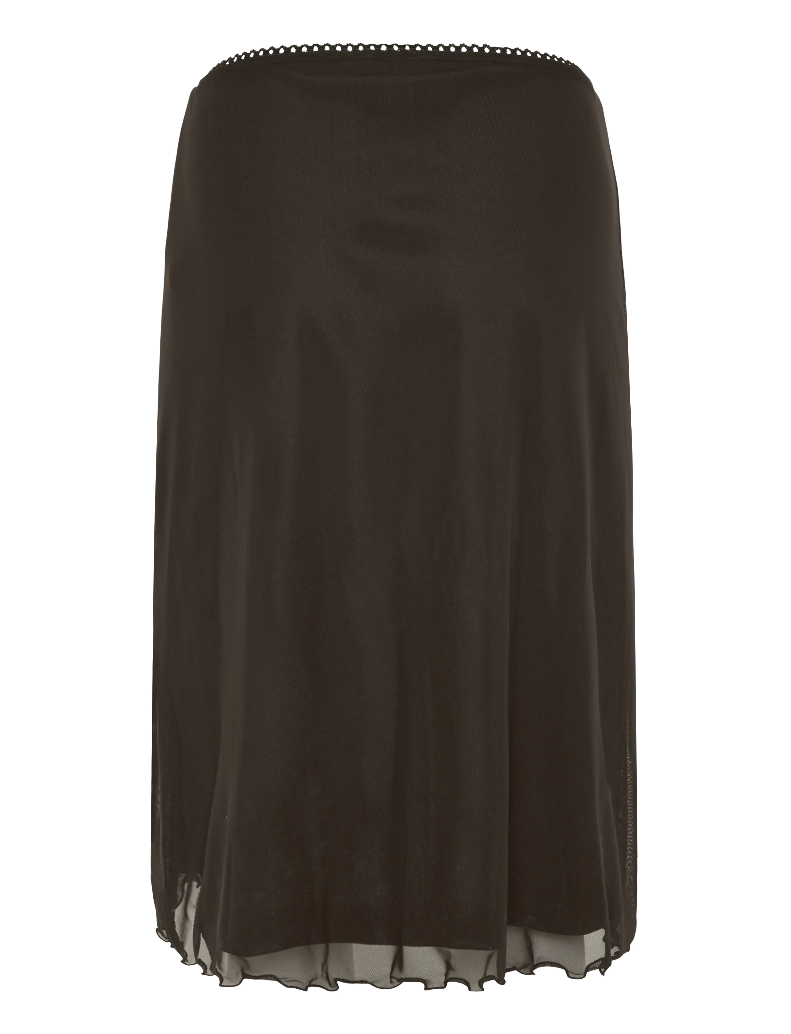 NOISY MAY - NMJUDITH LW MESH SKIRT - midiseelikud - demitasse - 2