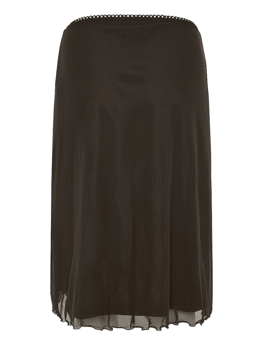 NOISY MAY - NMJUDITH LW MESH SKIRT - midi-röcke - demitasse - 2