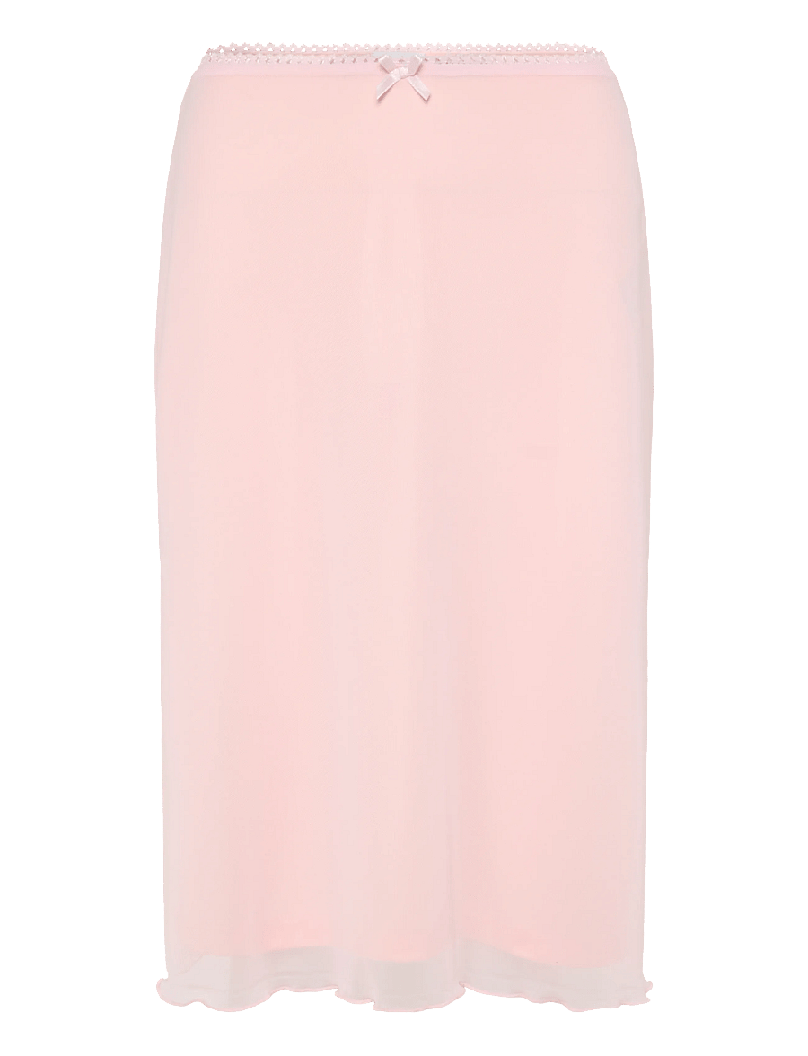 NOISY MAY - NMJUDITH LW MESH SKIRT - midi nederdele - pink-a-boo - 0