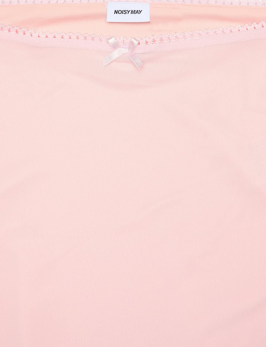 NOISY MAY - NMJUDITH LW MESH SKIRT - midi nederdele - pink-a-boo - 2