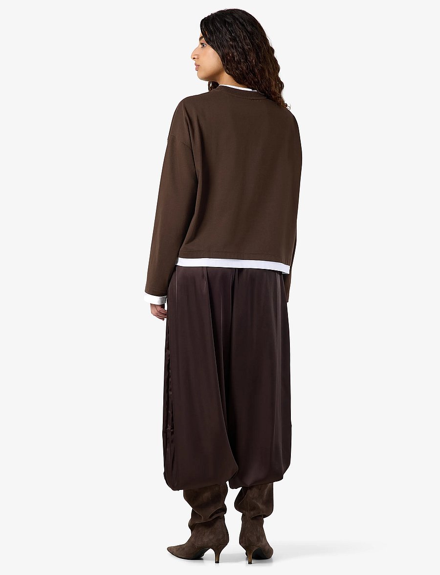 NOISY MAY - NMEMBER L/S DOUBLE LAYER TOP - pikkade varrukatega pluusid - demitasse - 4