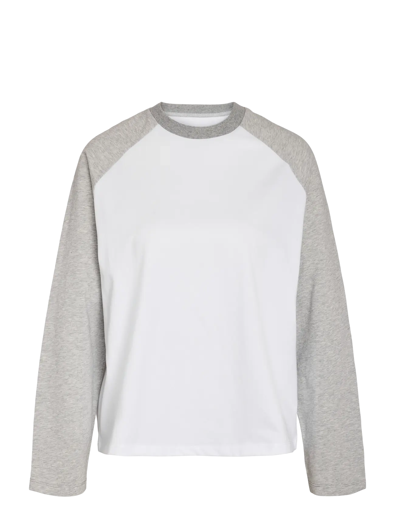 NOISY MAY NMEMBER L/S RAGLAN COLORBLOCK TOP - Kleidung - SNOW WHITE / white
