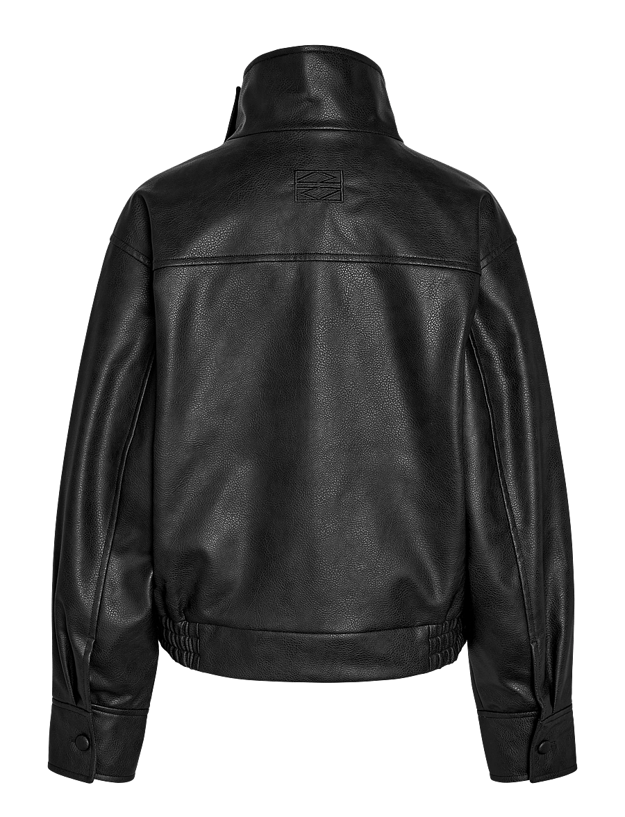 NOISY MAY - NMVIVIANA PU JACKET - bomberjacken - black - 2