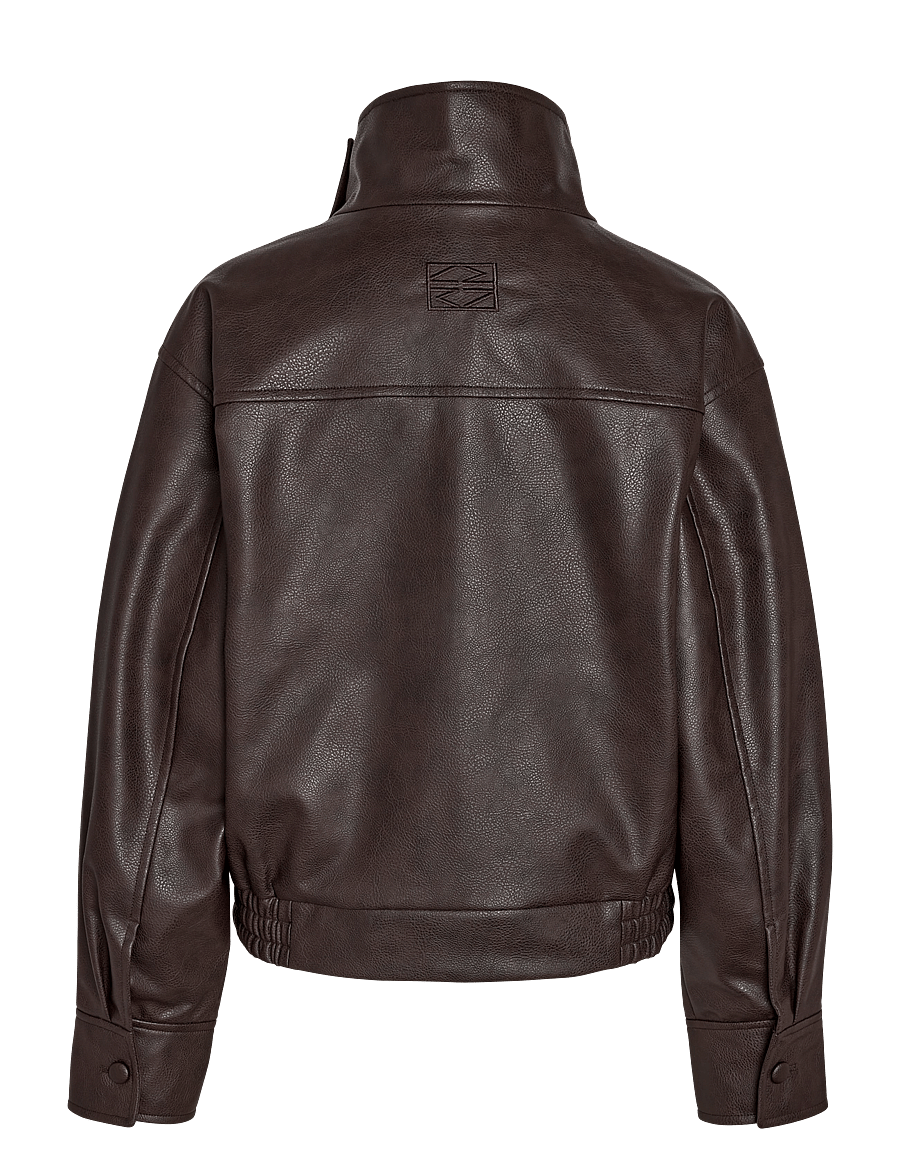 NOISY MAY - NMVIVIANA PU JACKET - bomberjacken - demitasse - 2
