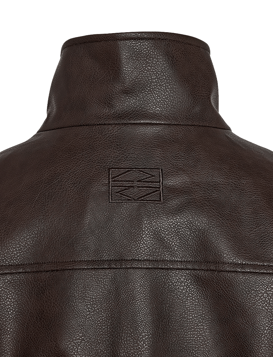 NOISY MAY - NMVIVIANA PU JACKET - bomberjacken - demitasse - 5