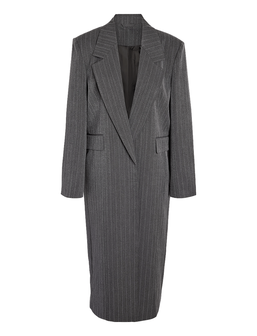 NOISY MAY - NMCELIA L/S LONG OVERSIZE BLAZER TNT/20 - einreihige blazer - charcoal gray - 1