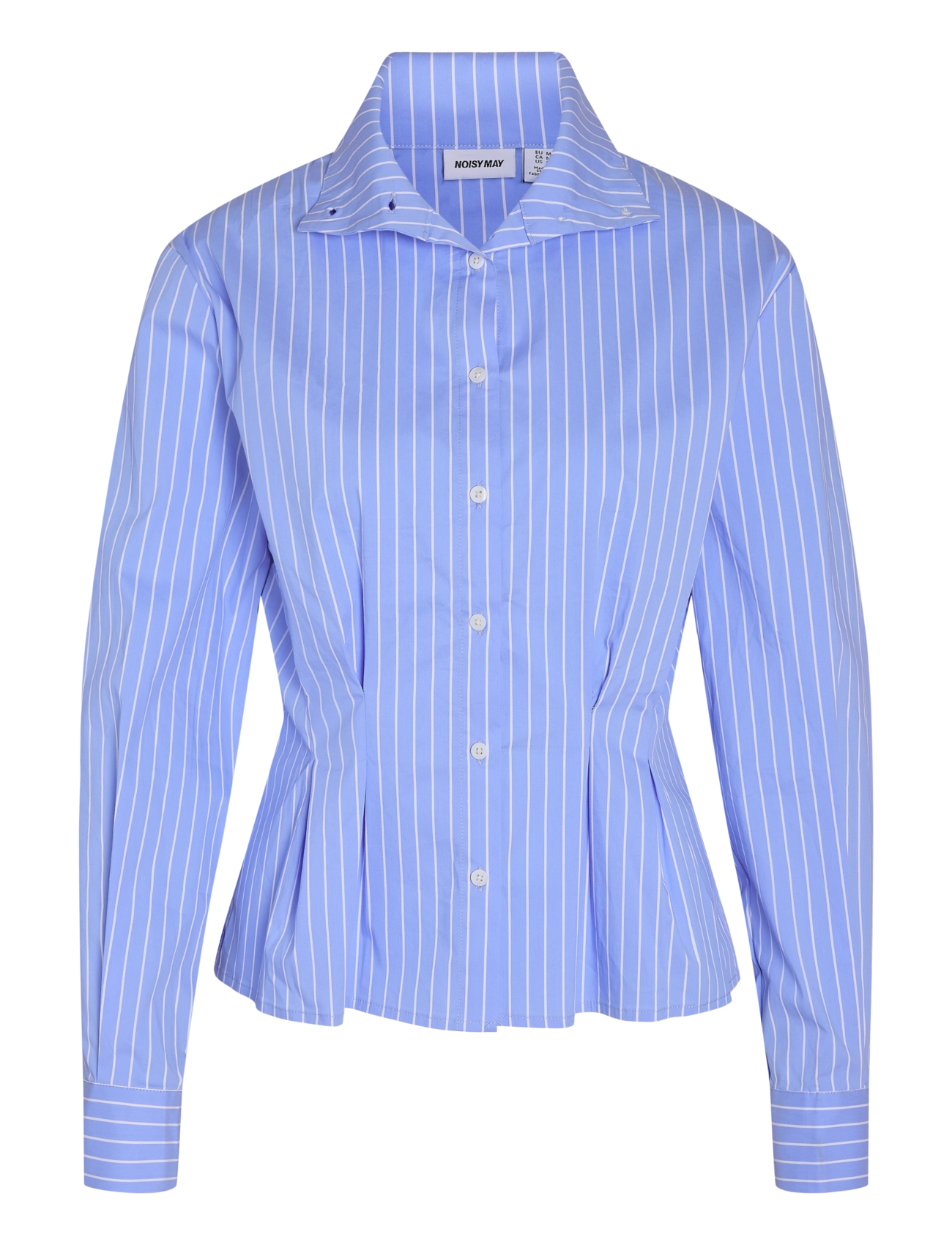 NOISY MAY NMPAMILA HIGHNECK L/S DETAIL SHIRT - Blusen & Hemden - CERULEAN / blue