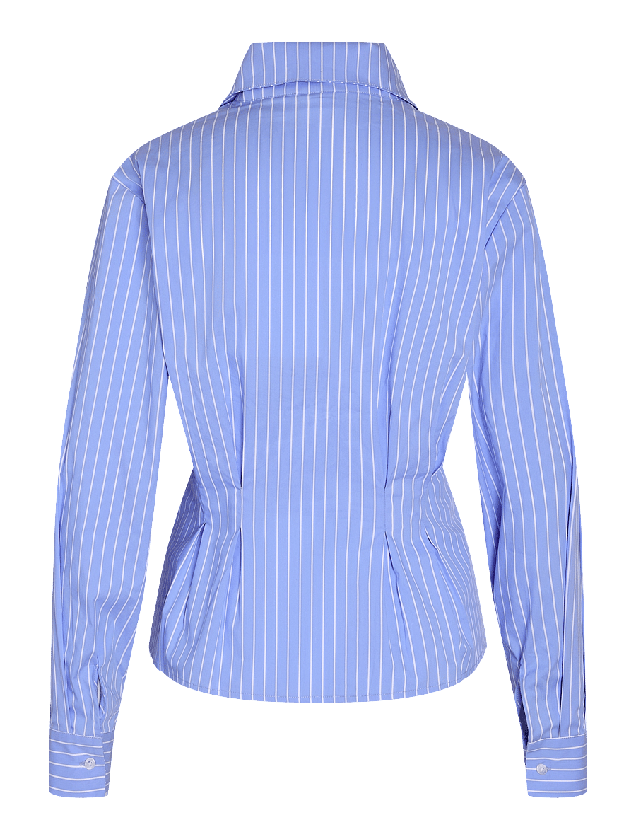 NOISY MAY - NMPAMILA HIGHNECK L/S DETAIL SHIRT - langärmlige hemden - cerulean - 2
