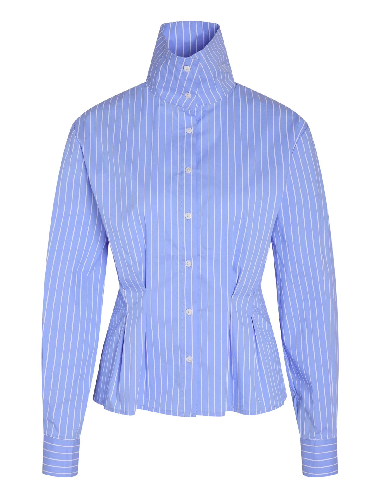 NOISY MAY - NMPAMILA HIGHNECK L/S DETAIL SHIRT - langärmlige hemden - cerulean - 3