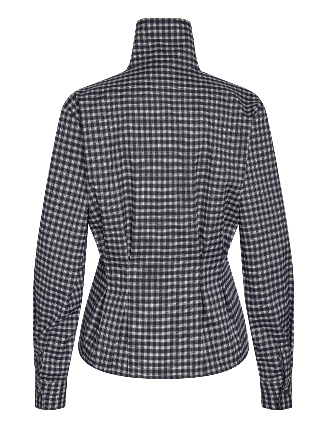 NOISY MAY - NMPAMILA HIGHNECK L/S DETAIL SHIRT - langärmlige hemden - navy blazer - 1