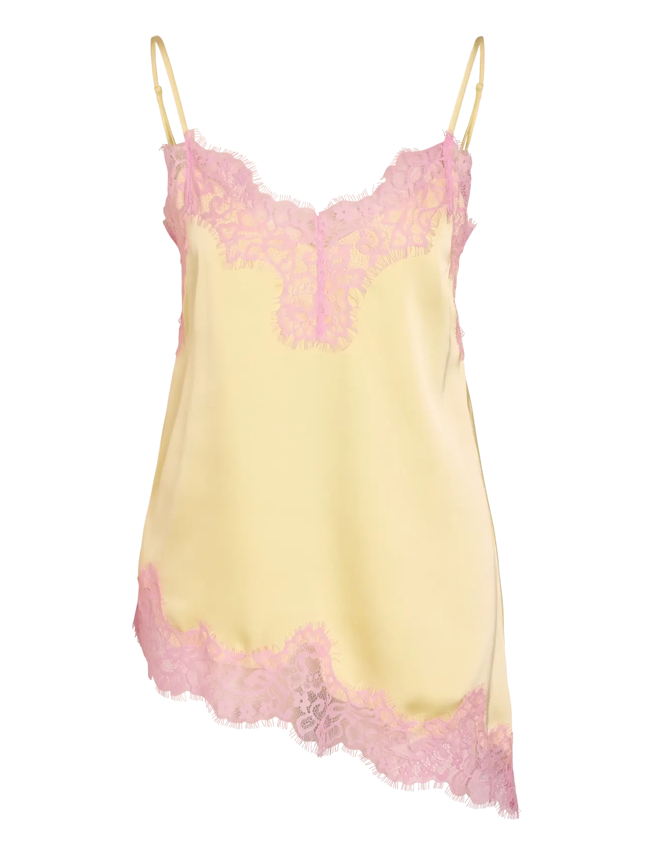 NOISY MAY NMJESSICA ASSYMETRIC SINGLET TOP - NOISY MAY - FRENCH VANILLA / yellow
