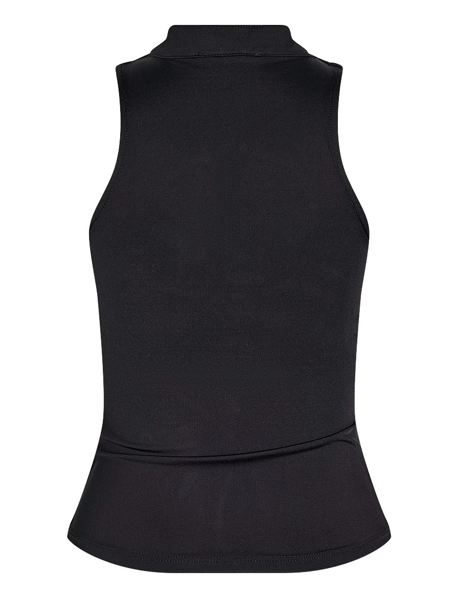 NOISY MAY - NMPARLA S/L MANDARIN TOP - varrukateta topid - black - 1