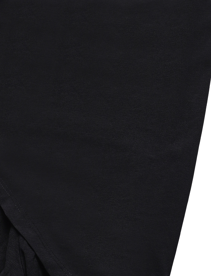 NOISY MAY - NMELLA MW CAPRI SCARF PANT - capri byxor - black - 2