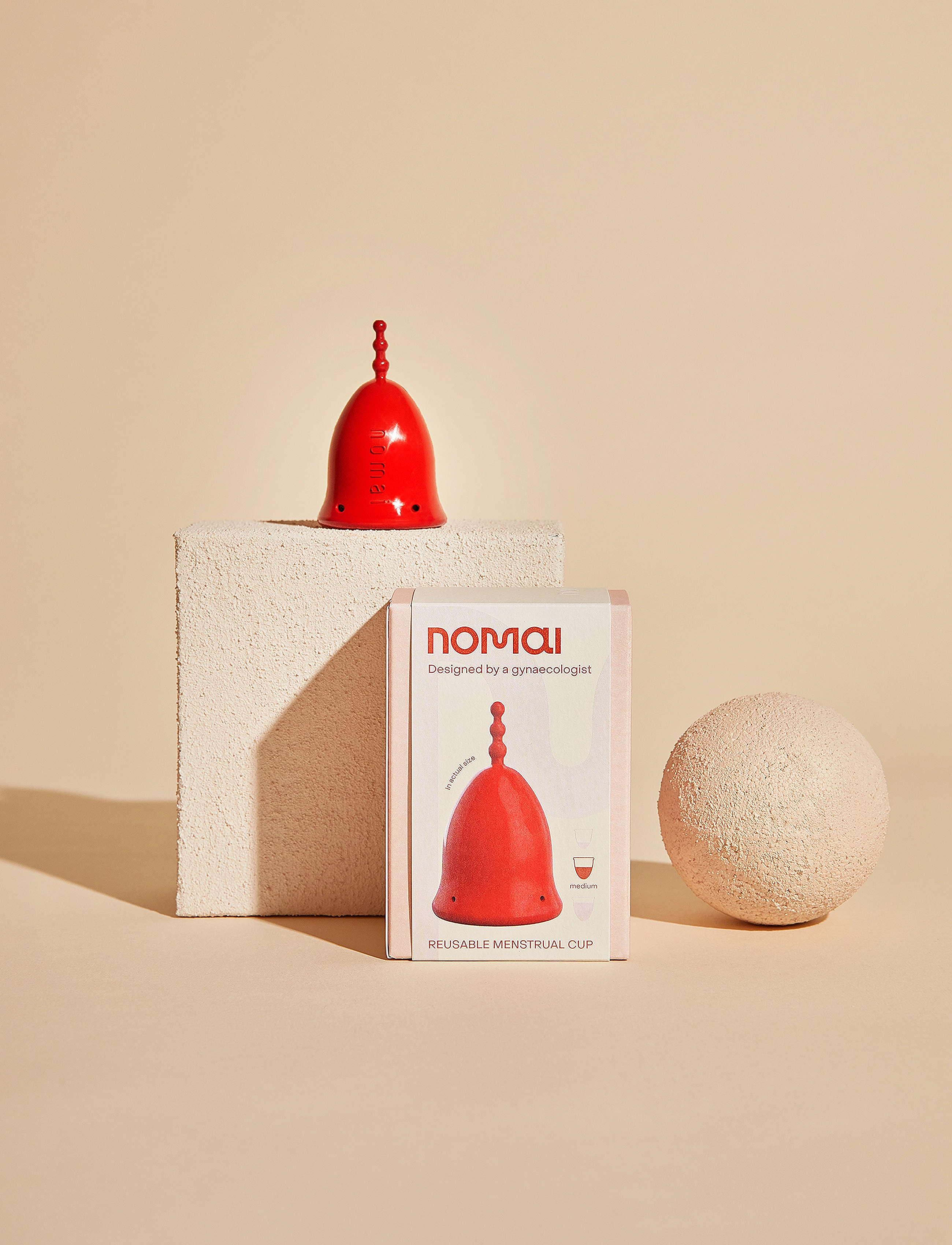 Nomai - Nomai Menstrual Cup, Light - menstruatsioonitooted - red - 5
