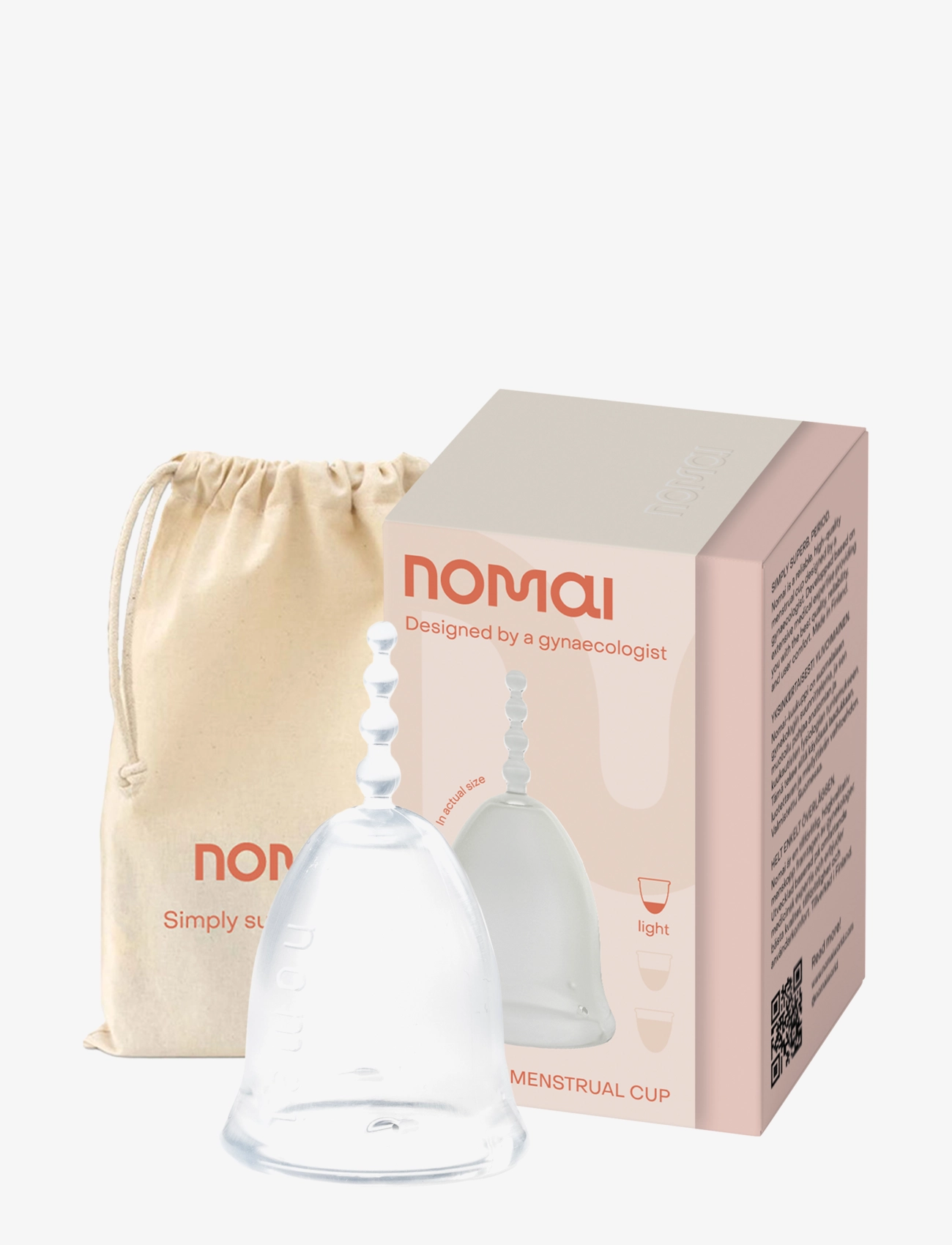 Nomai - Nomai Menstrual Cup, Light - mensprodukter - clear - 2