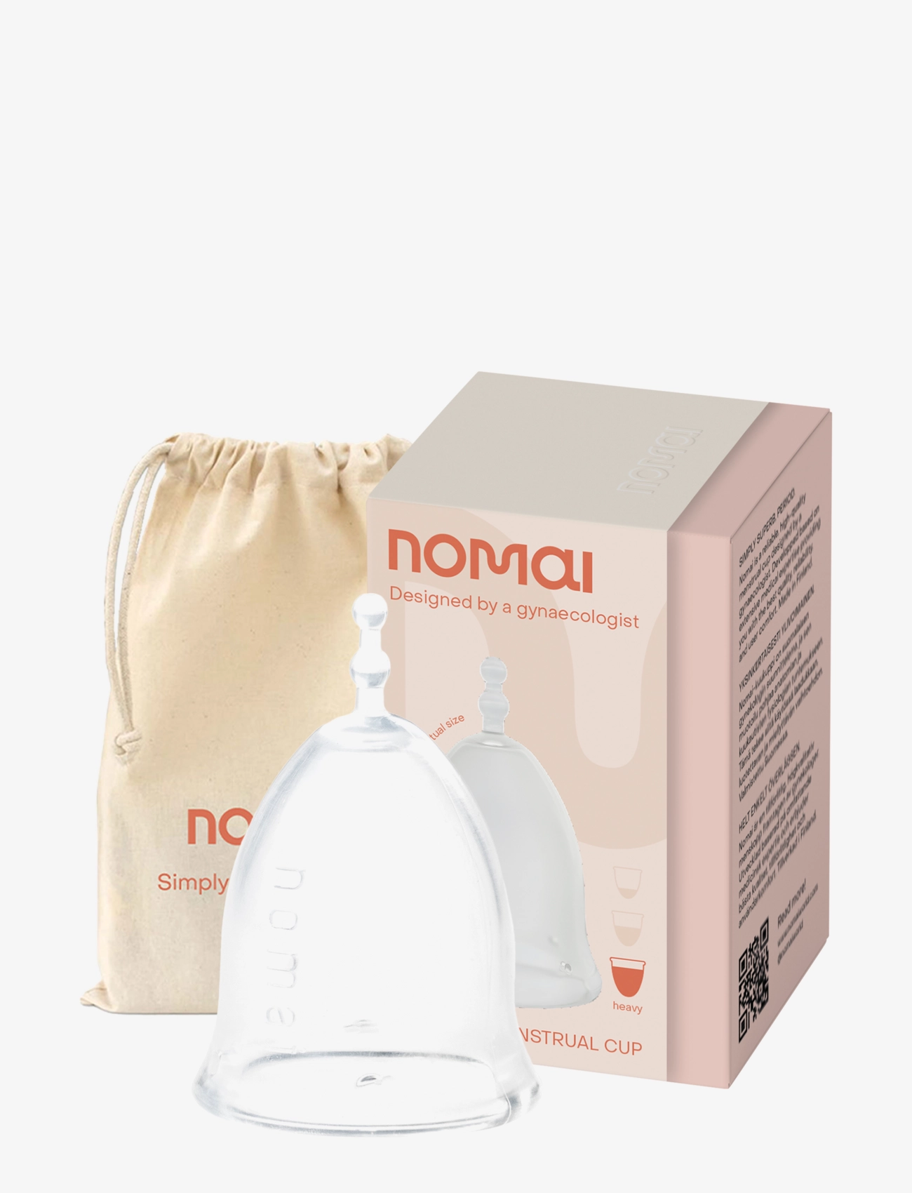 Nomai - Nomai Menstrual Cup, Heavy - mensprodukter - clear - 2