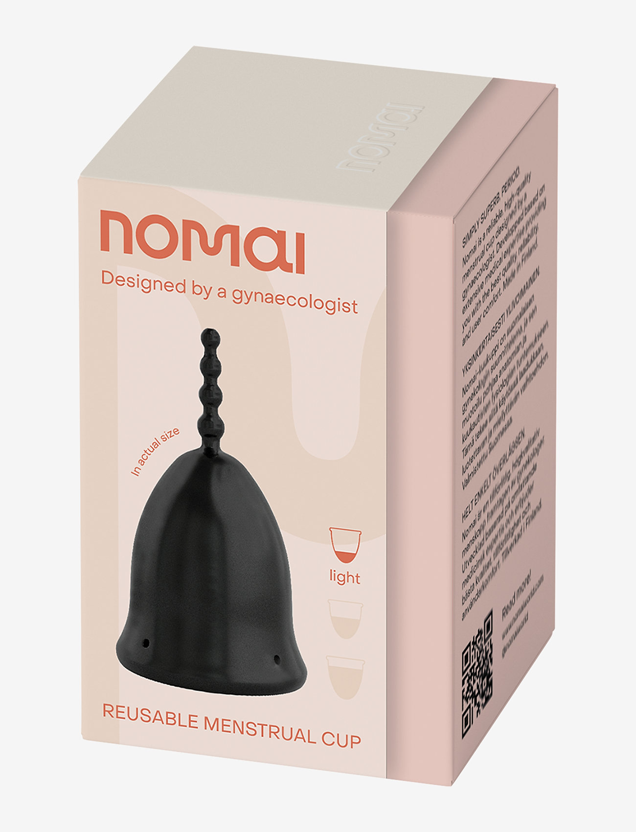Nomai - Nomai Menstrual Cup, Light - menstruationsprodukter - black - 2