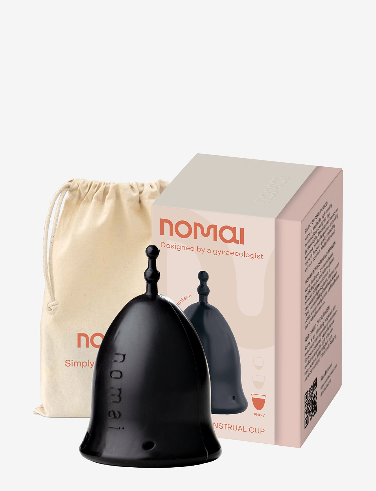 Nomai - Nomai Menstrual Cup, Heavy - mensprodukter - black - 2
