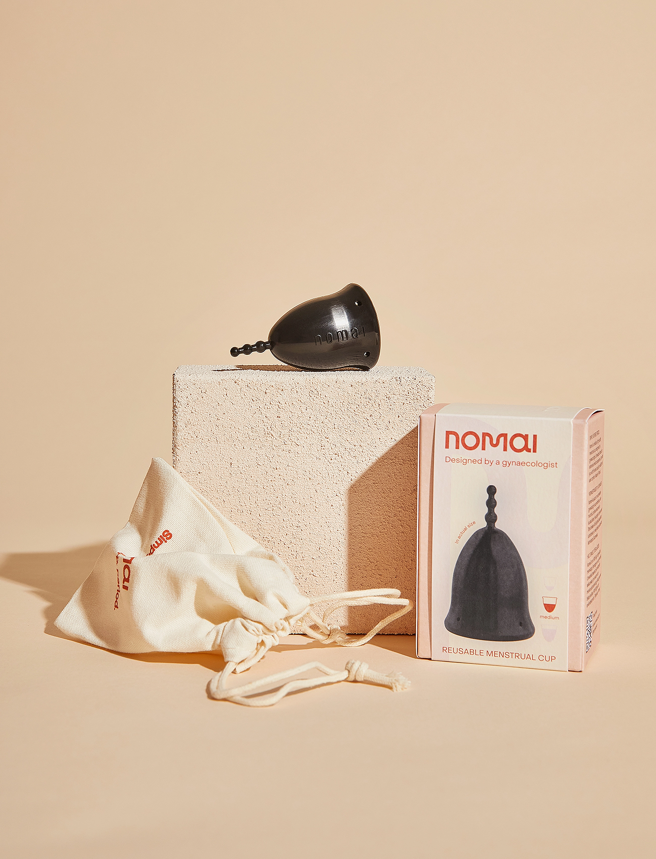 Nomai - Nomai Menstrual Cup, Heavy - mensprodukter - black - 4
