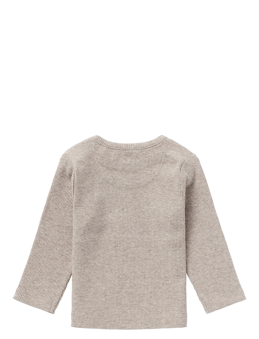 Noppies - U Tee ls Rib Natal - pikkade varrukatega t-särgid - p757 taupe melange - 1