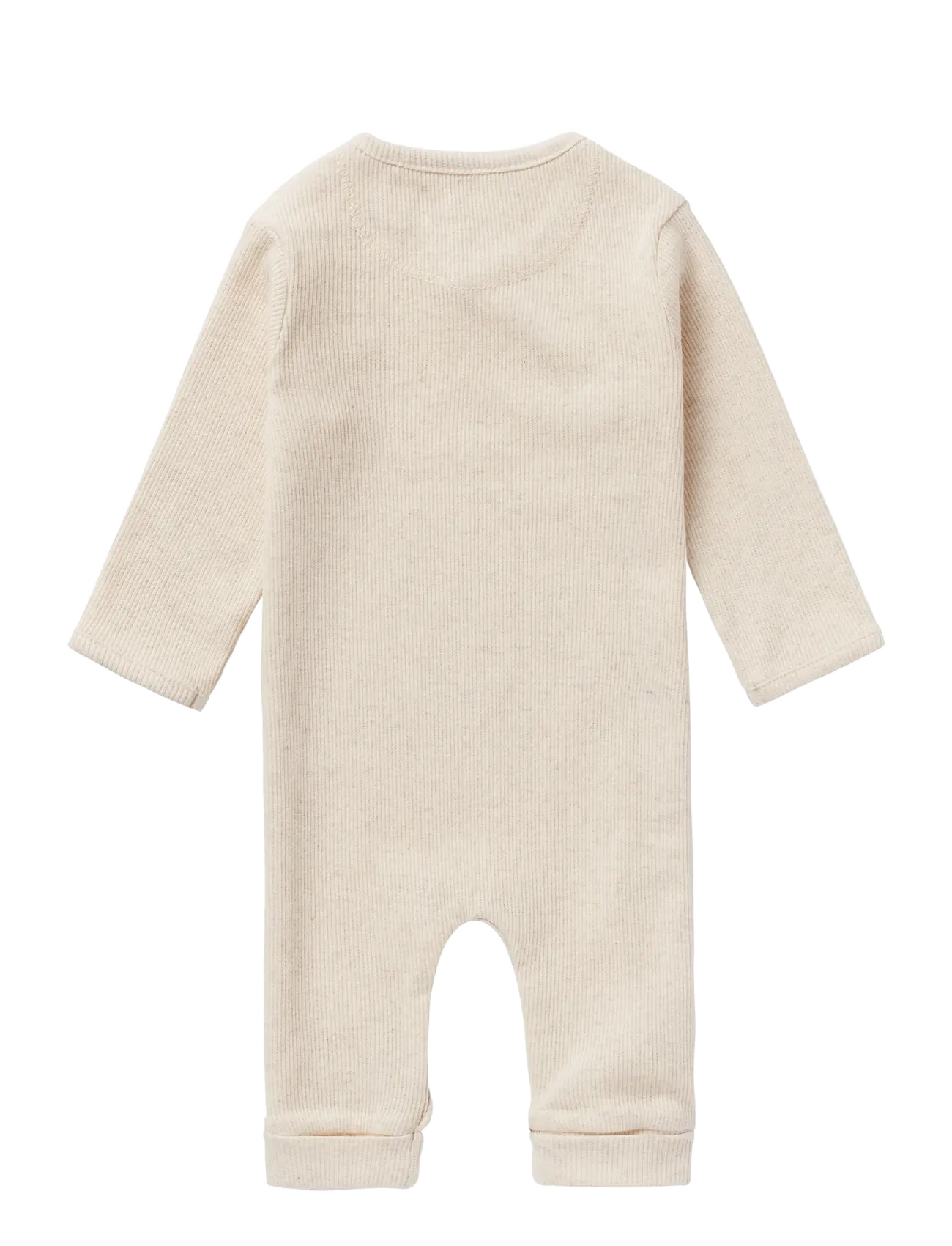Noppies - U Playsuit LS Rib Nevis - osta vanuse järgi - p611 oatmeal melange - 1