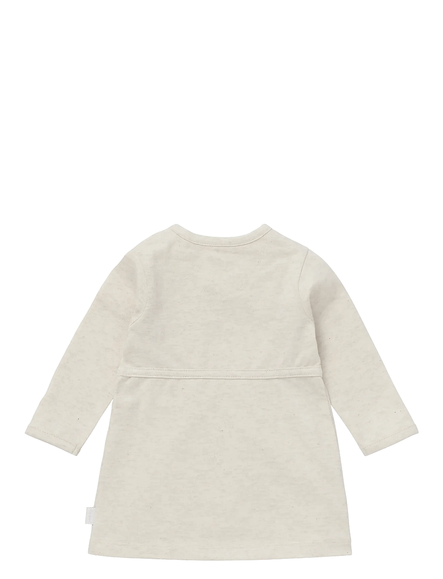 Noppies - G Dress ls Nevada - langærmede babykjoler - p611 oatmeal melange - 1