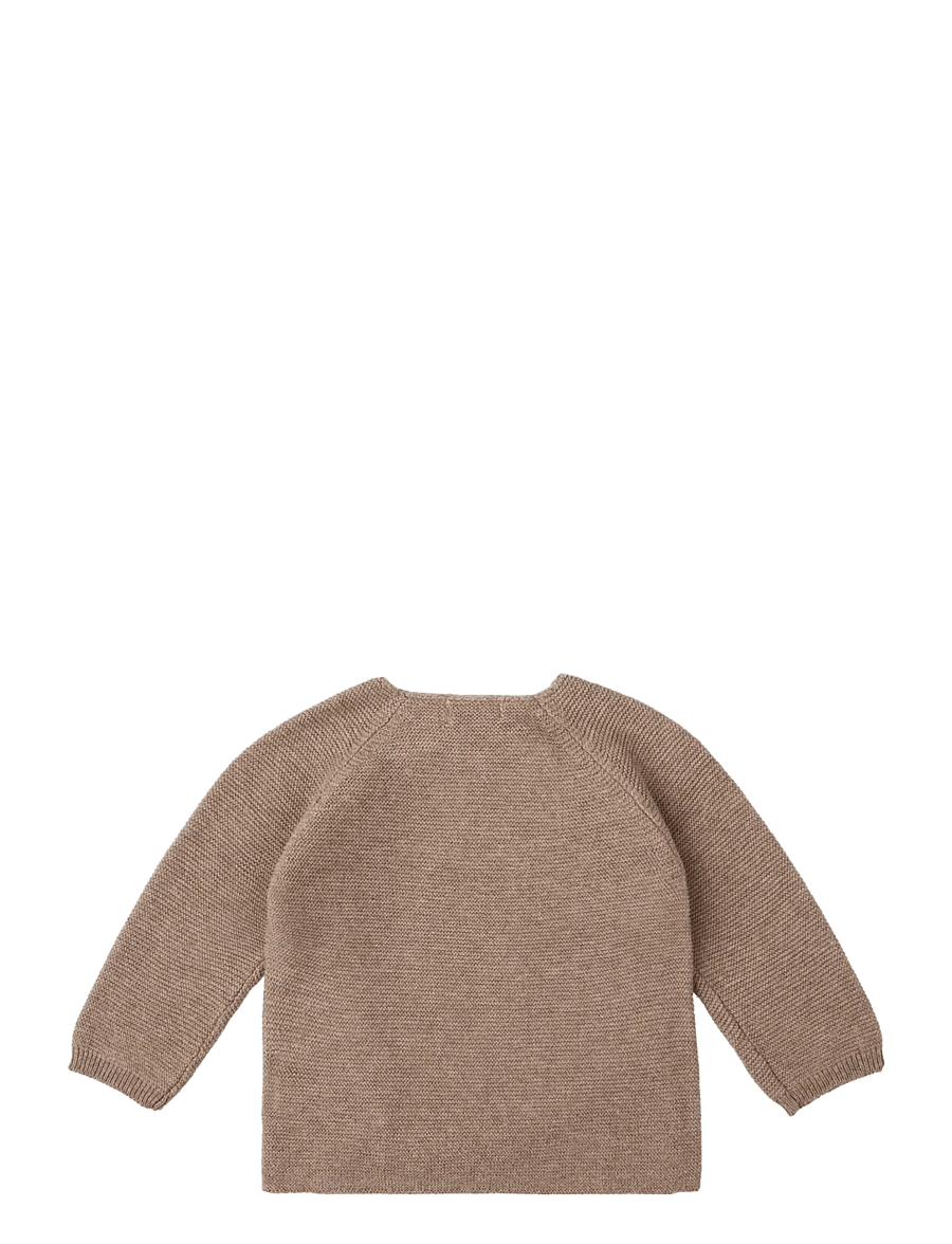 Noppies - U Cardigan Knit ls Pino - cardigans - p757 taupe melange - 1