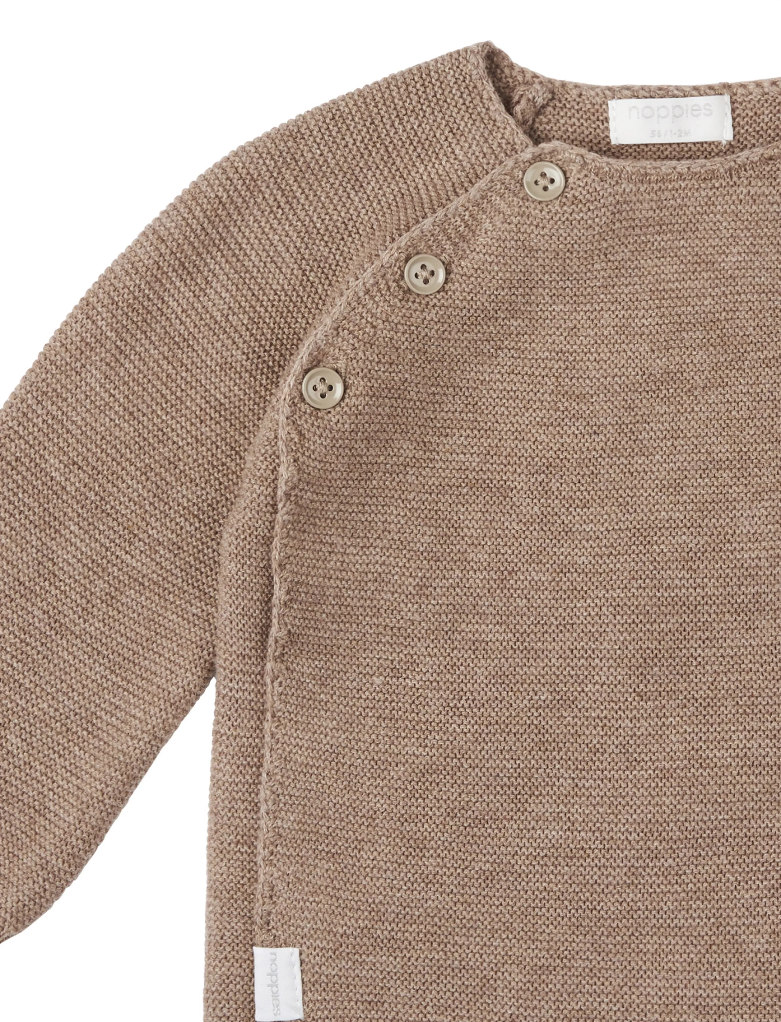 Noppies - U Cardigan Knit ls Pino - p757 taupe melange - 2