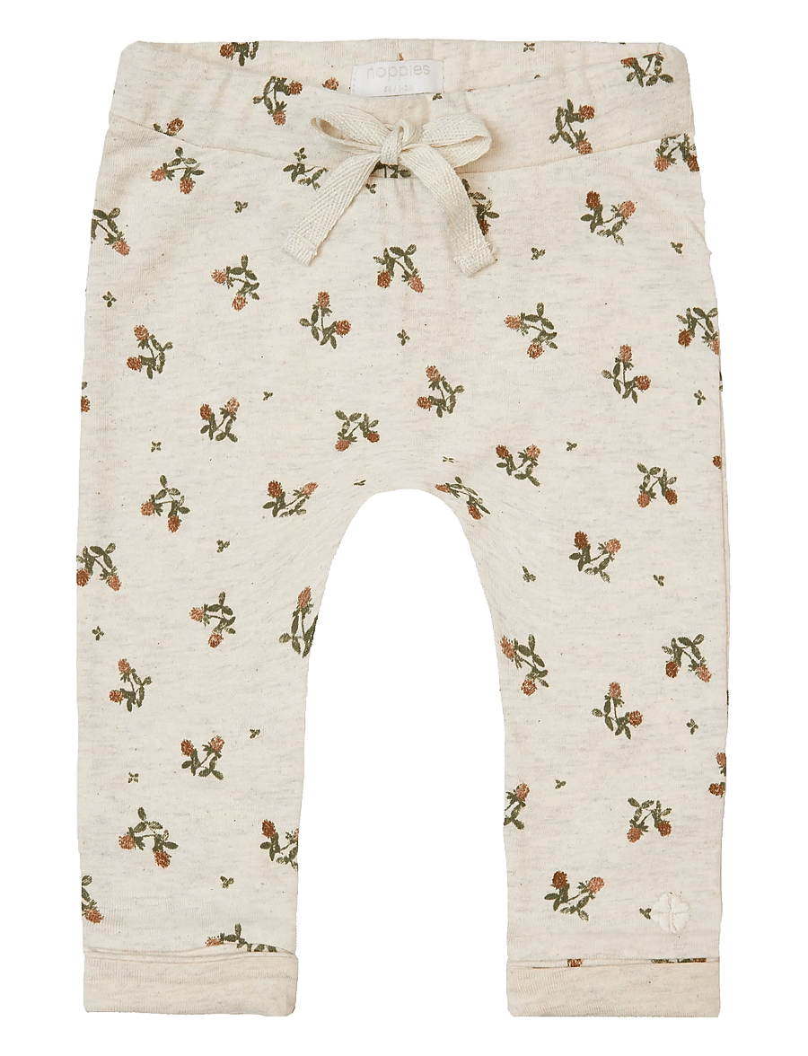 Noppies - U Pants jrsy comfort Niger aop - beebipüksid - p611 oatmeal melange - 0