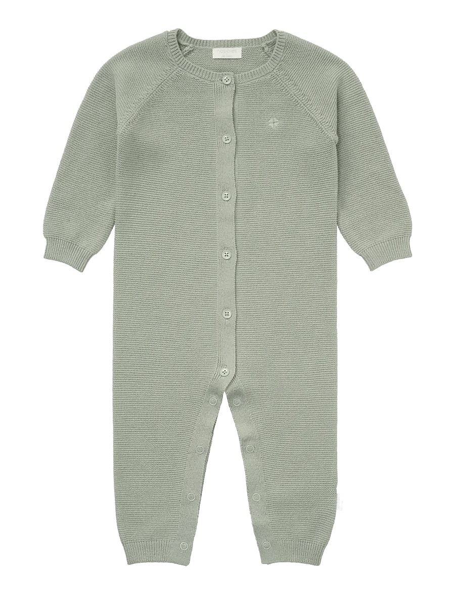 Noppies - Unisex Playsuit Monrovia LS - langärmelige bodys - iceberg green - 0