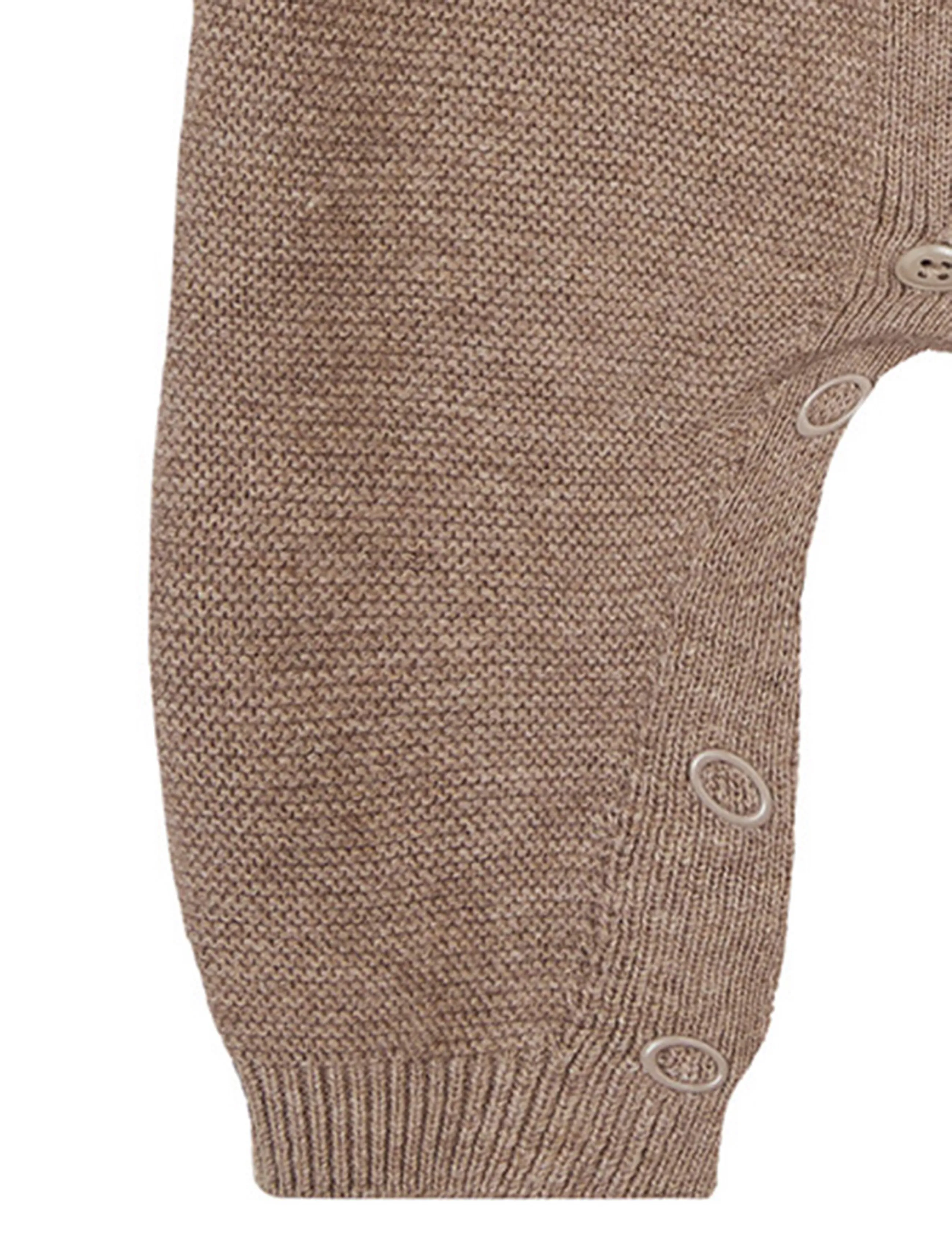 Noppies - Unisex Playsuit Monrovia LS - langærmede bodyer - p757 taupe melange - 2