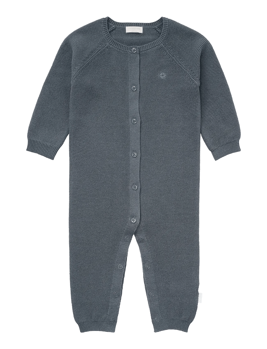Noppies - Unisex Playsuit Monrovia LS - pikkade varrukatega bodid - stormy weather - 0