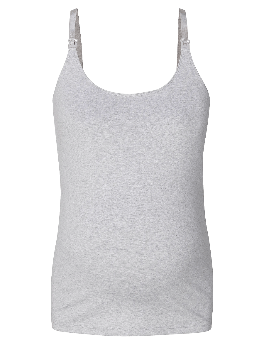 Noppies - Ara easy nursing top - p628 grey melange - 1