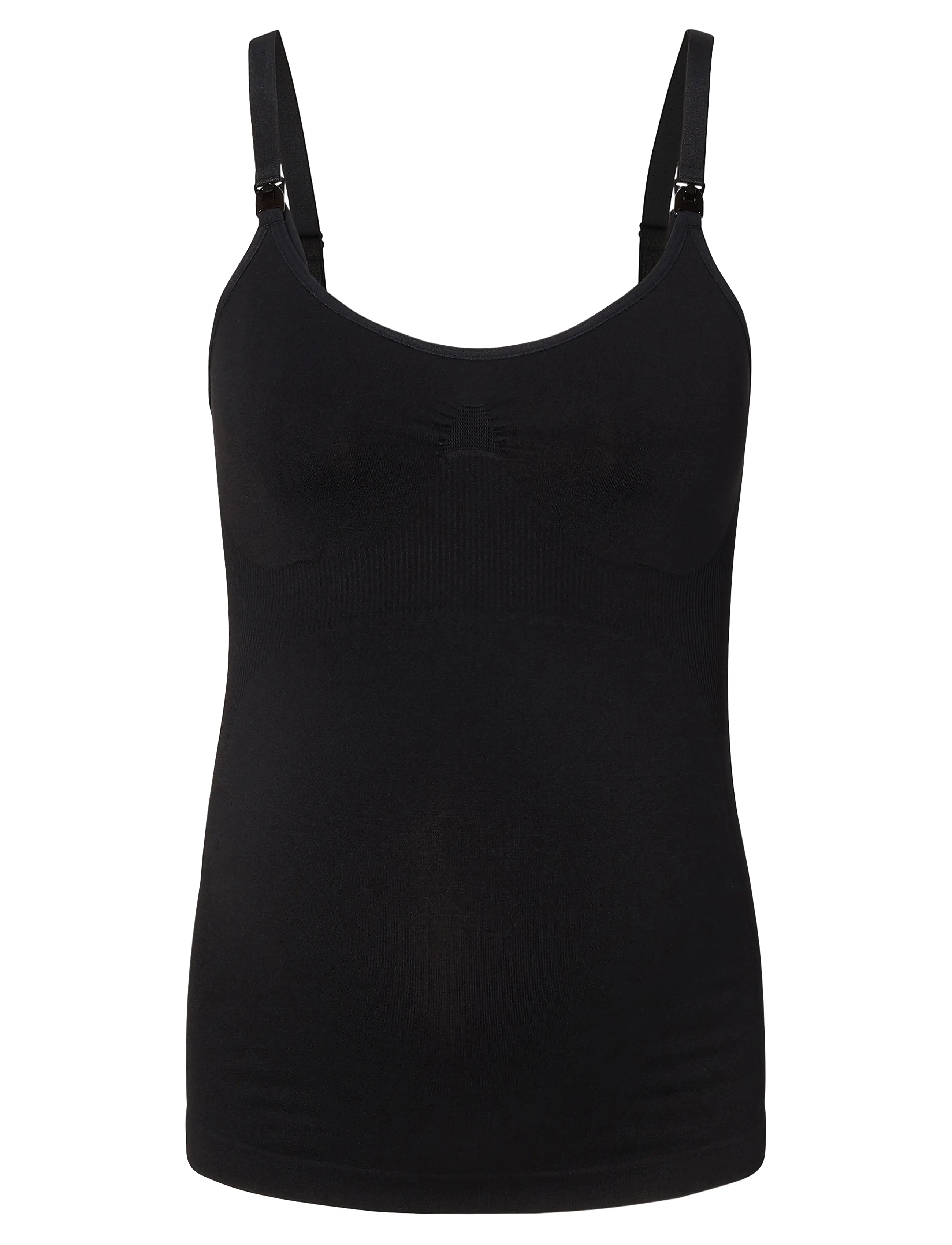 Noppies Evi seamless nursing top - p090 black - Ventetøj - P090 BLACK / black