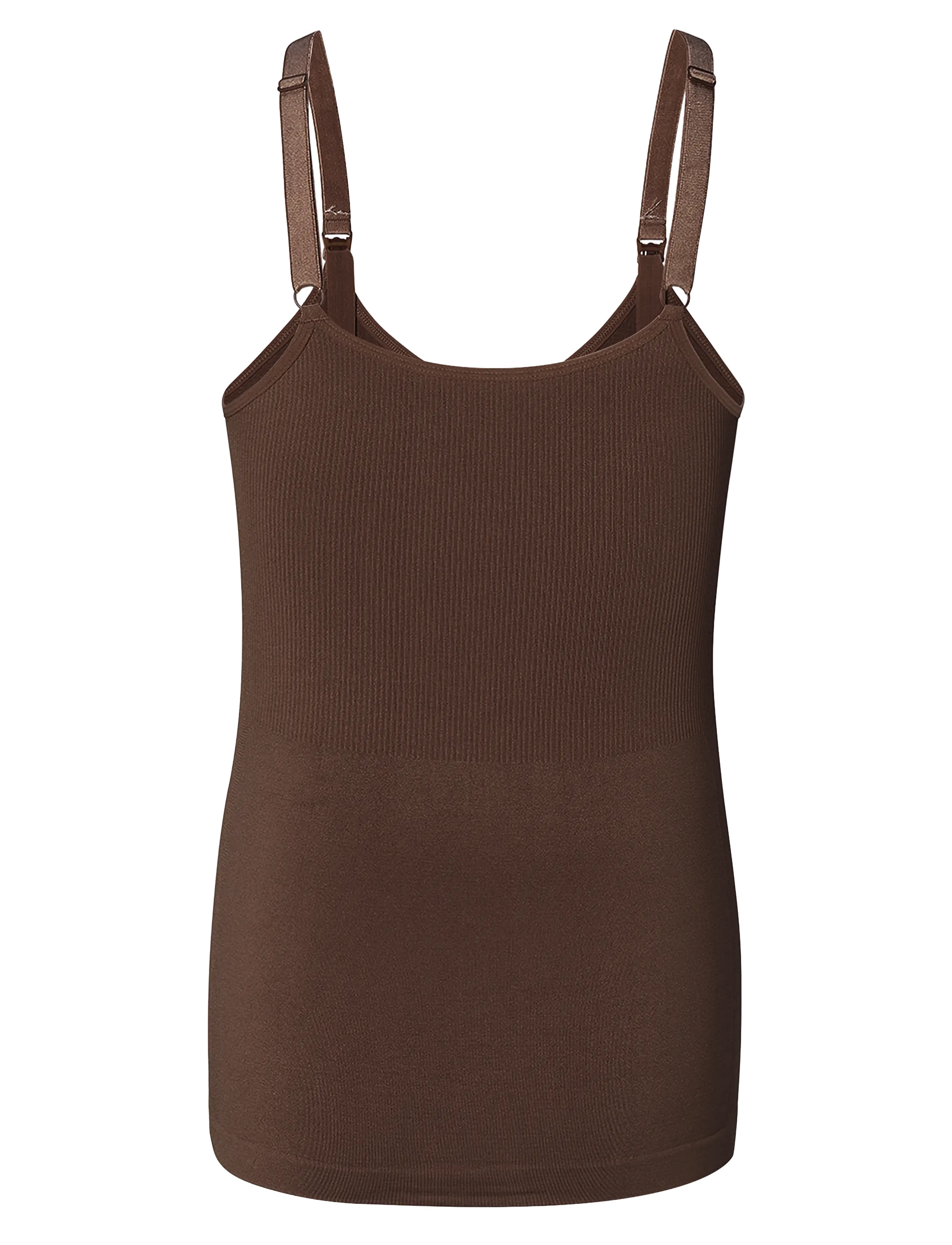 Noppies - Evi seamless nursing top - oberteile - p664 coffee bean - 2