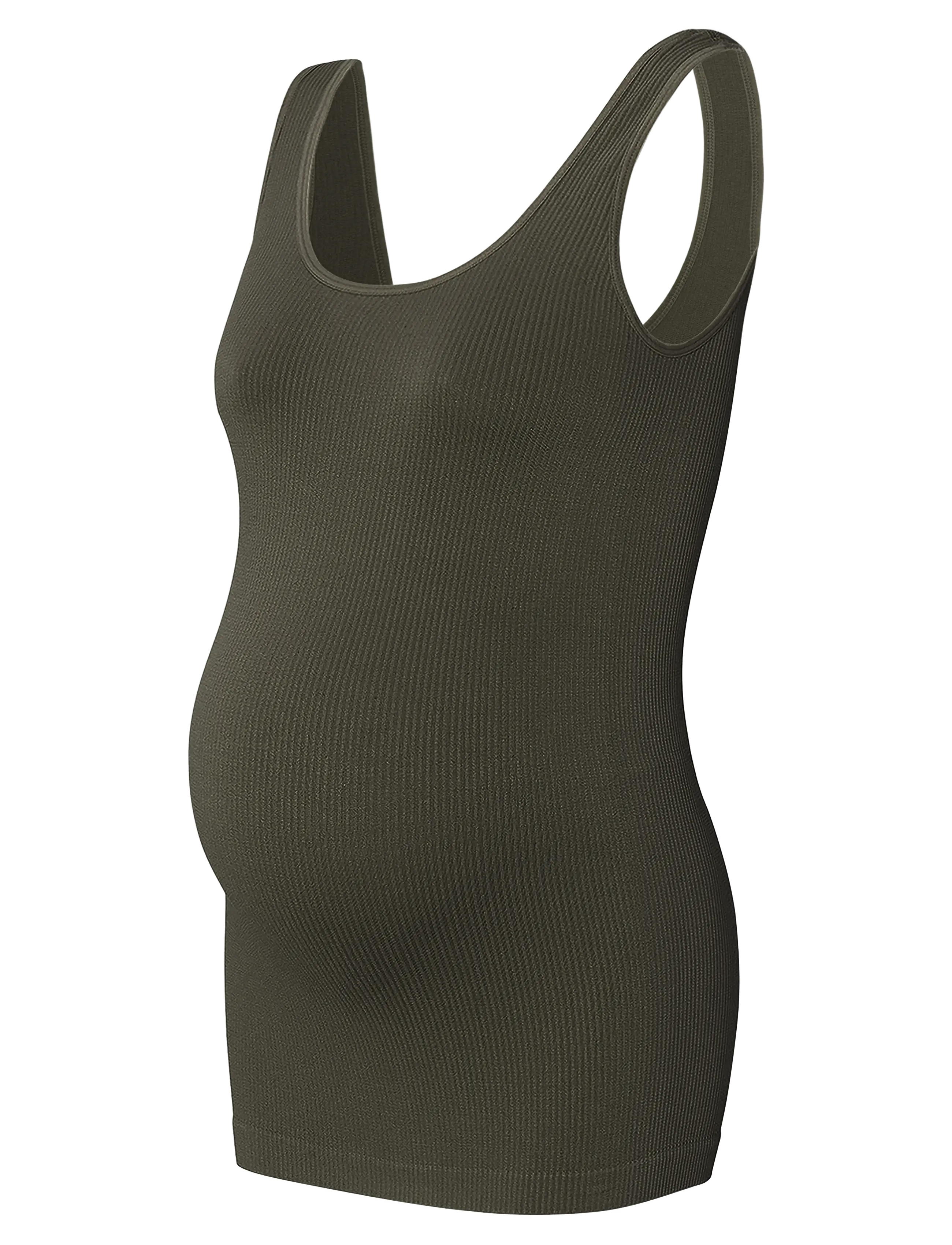 Noppies - Sama seamless rib tanktop - Ärmellose tops - p627 olive - 2