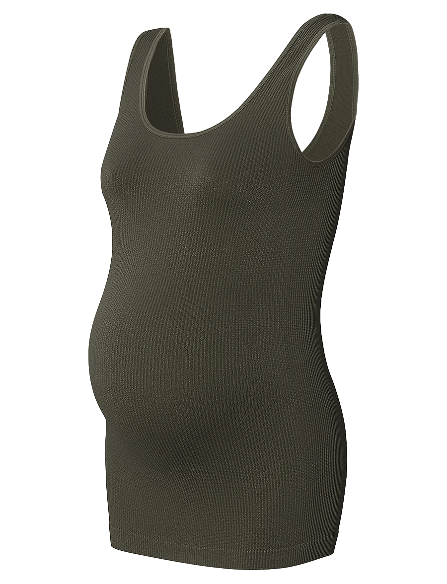 Noppies - Sama seamless rib tanktop - Ärmellose tops - p627 olive - 2