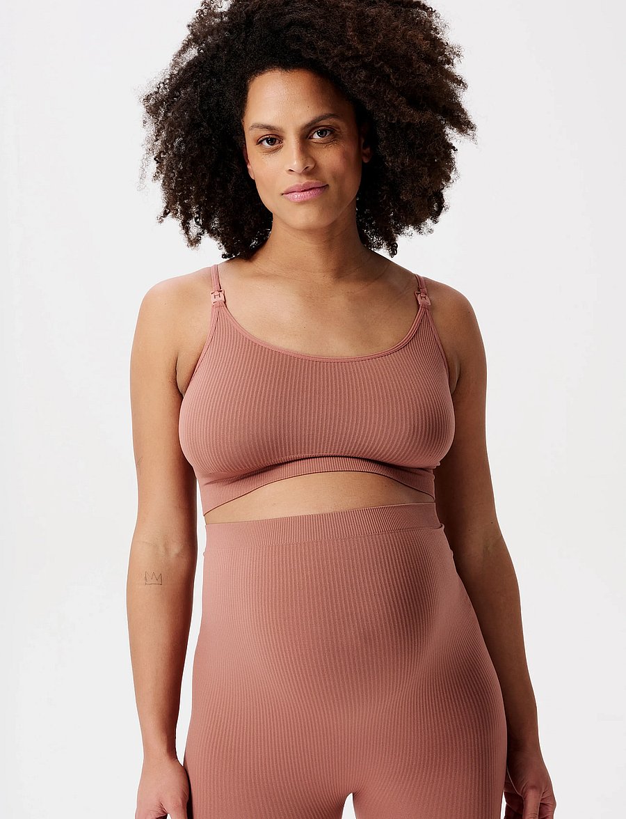 Noppies - Mira seamless nursing rib top - unterwäsche - n143 burlwood - 5