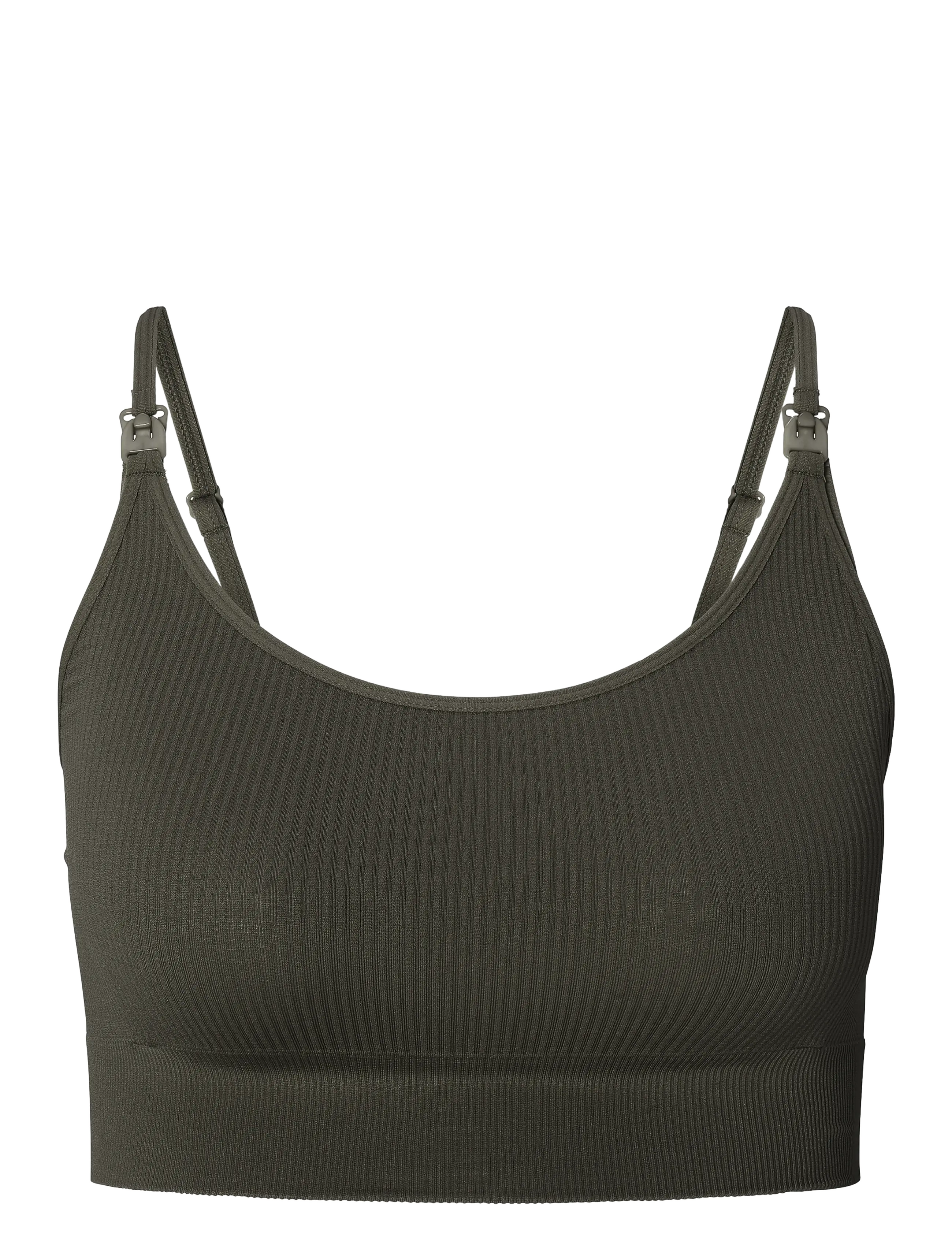 Noppies Mira seamless nursing rib top - Põhirõivad - P627 OLIVE / khaki/green
