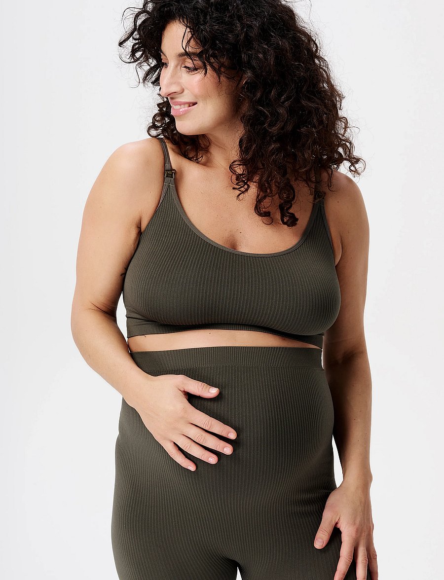 Noppies - Mira seamless nursing rib top - p627 olive - 5