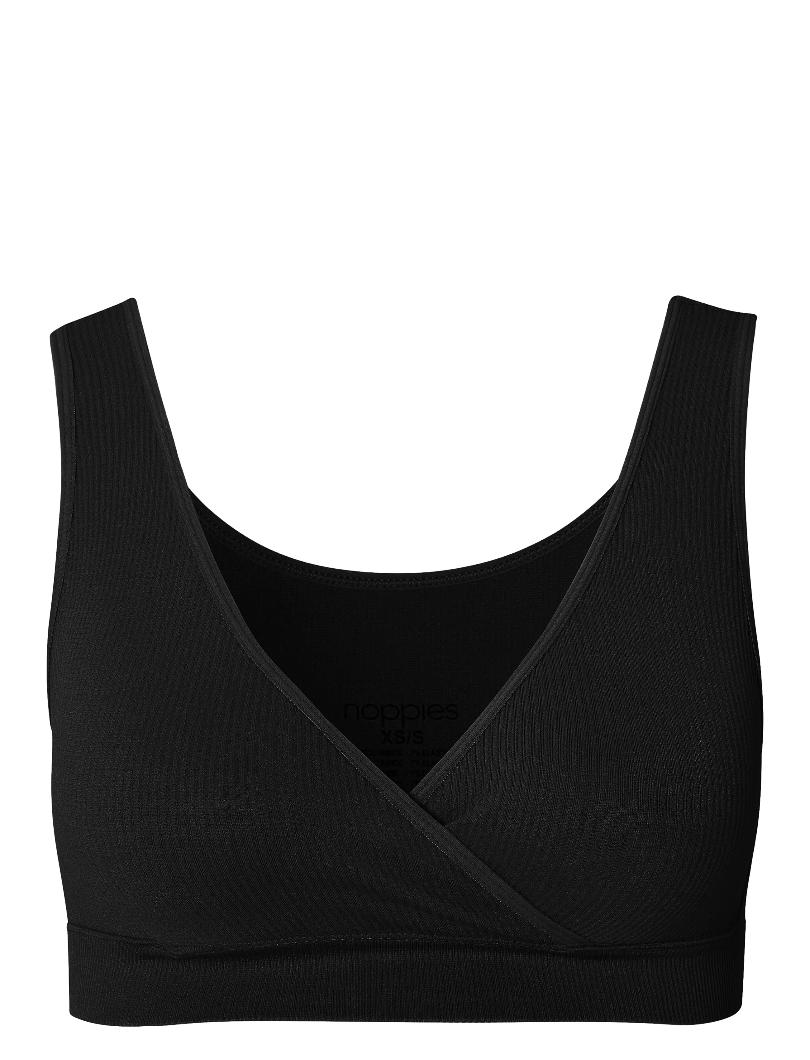 Noppies Gayla seamless nursing top - overdele - p090 black - Ventetøj - P090 BLACK / black