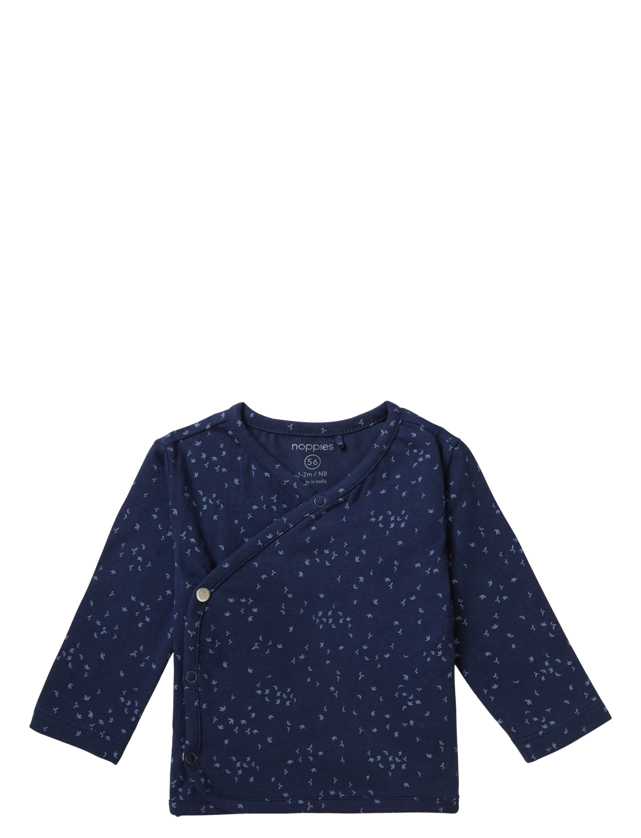 Noppies U Tee wrap Nantes LS AOP - Baby 44-92 - P554 BLACK IRIS / navy