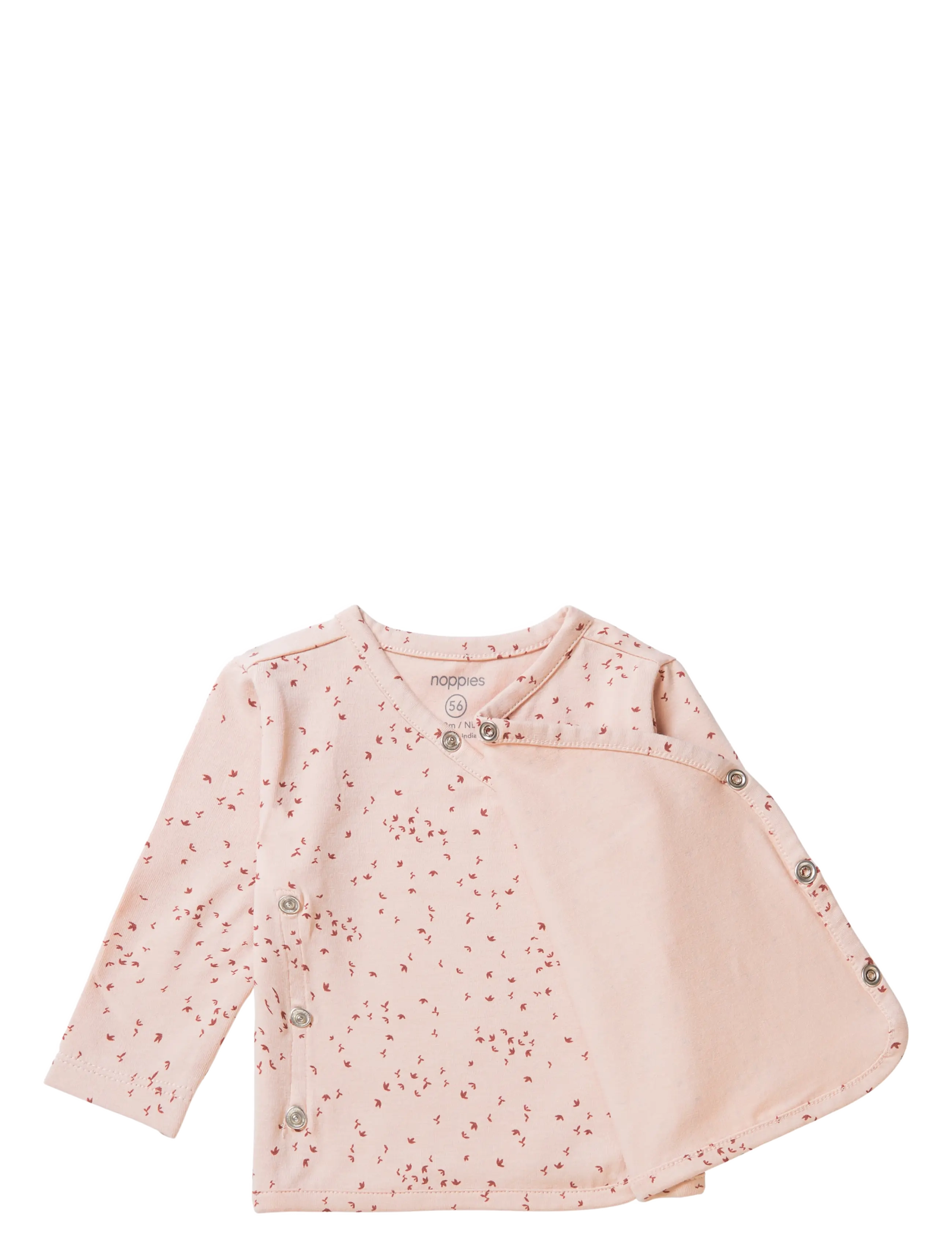 Noppies - U Tee wrap Nantes LS AOP - long-sleeved t-shirts - p778 rose smoke - 2