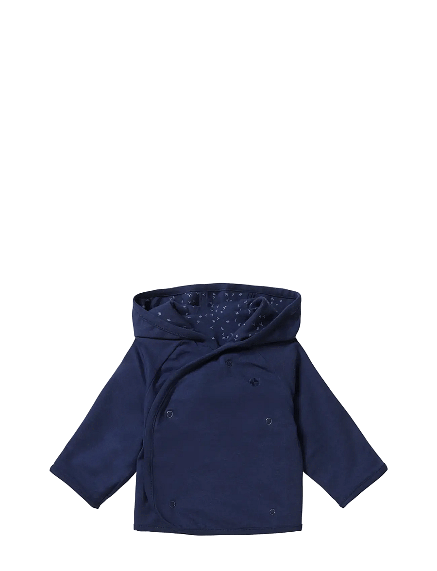 Noppies - Cardigan Naper reversible AOP - p554 black iris - 2