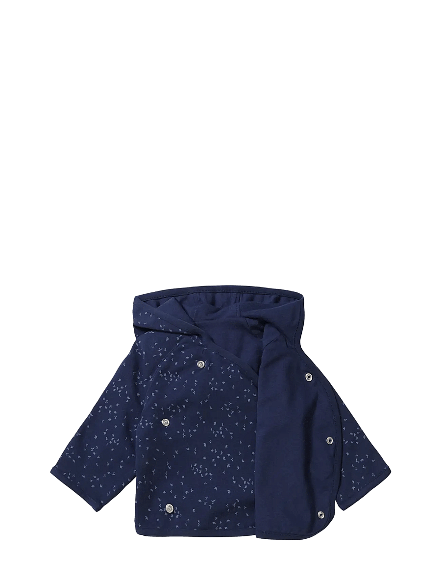 Noppies - Cardigan Naper reversible AOP - p554 black iris - 3