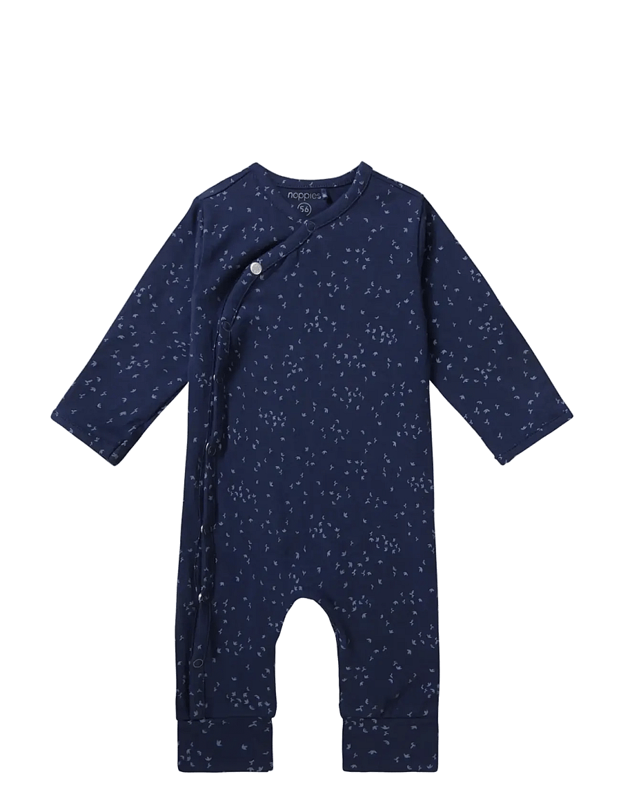 Noppies - U Playsuit Nuuk LS all o.print - p554 black iris - 1
