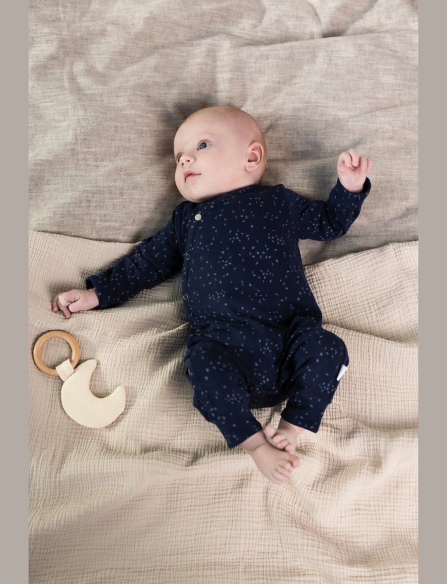 Noppies - U Playsuit Nuuk LS all o.print - p554 black iris - 3
