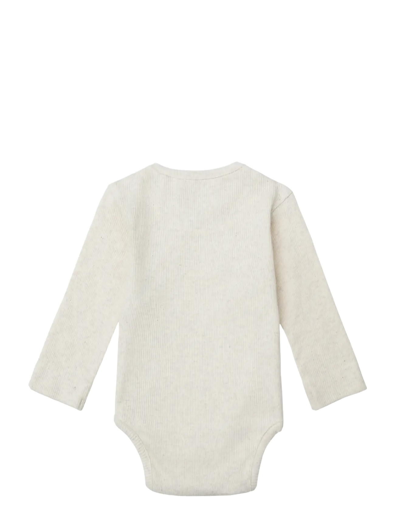 Noppies - U Romper rib Nino LS - p611 oatmeal melange - 1