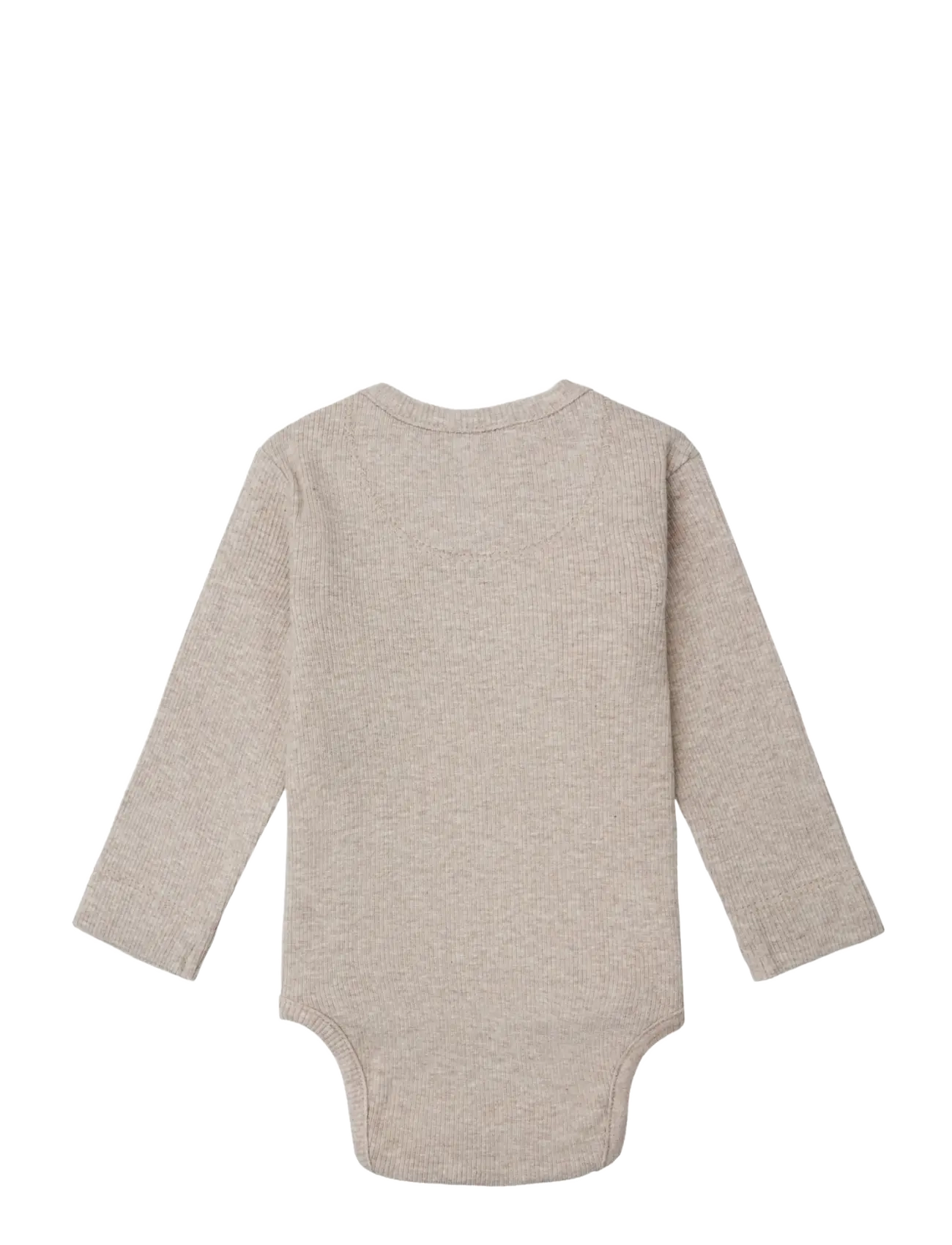Noppies - U Romper rib Nino LS - p757 taupe melange - 1