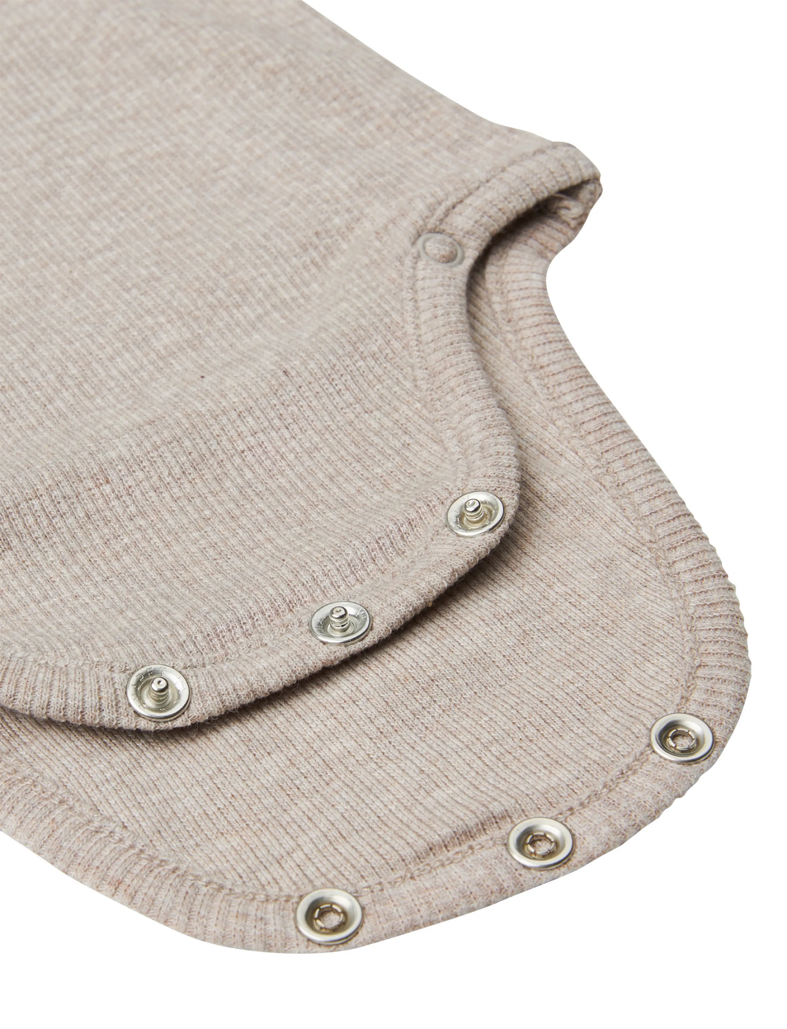 Noppies - U Romper rib Nino LS - p757 taupe melange - 3